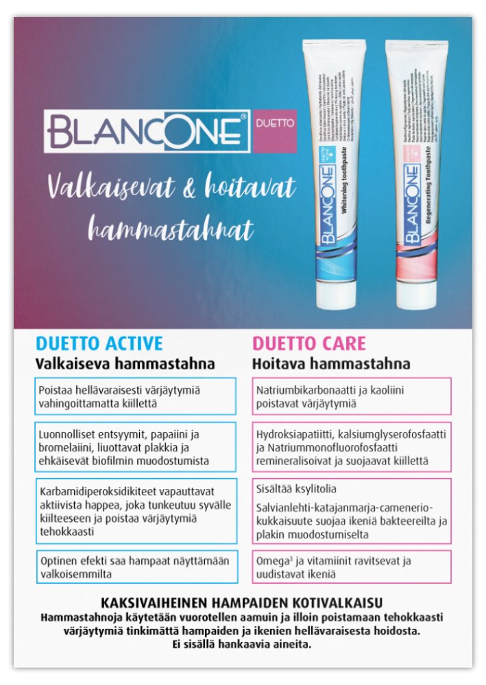 BlancOne DUETTO & STICK Esite 50 kpl